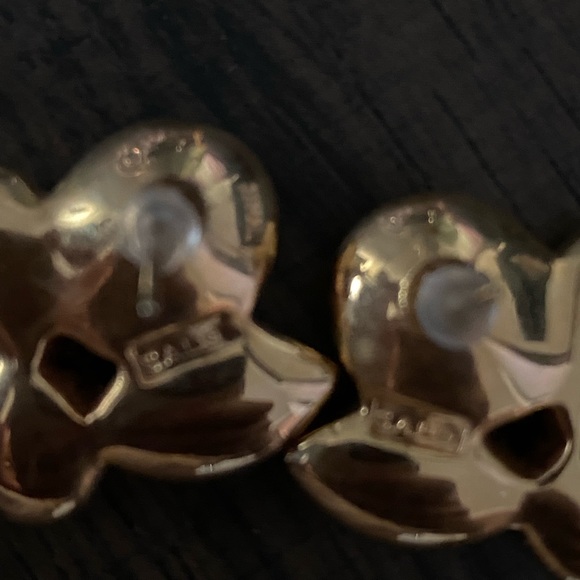 Vintage SAL Swarovski GoldTone Earrings - Picture 2 of 2